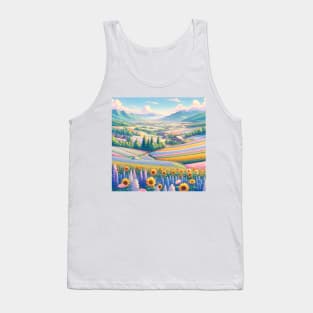 Hokkaido Niseko Flower Fields Tank Top